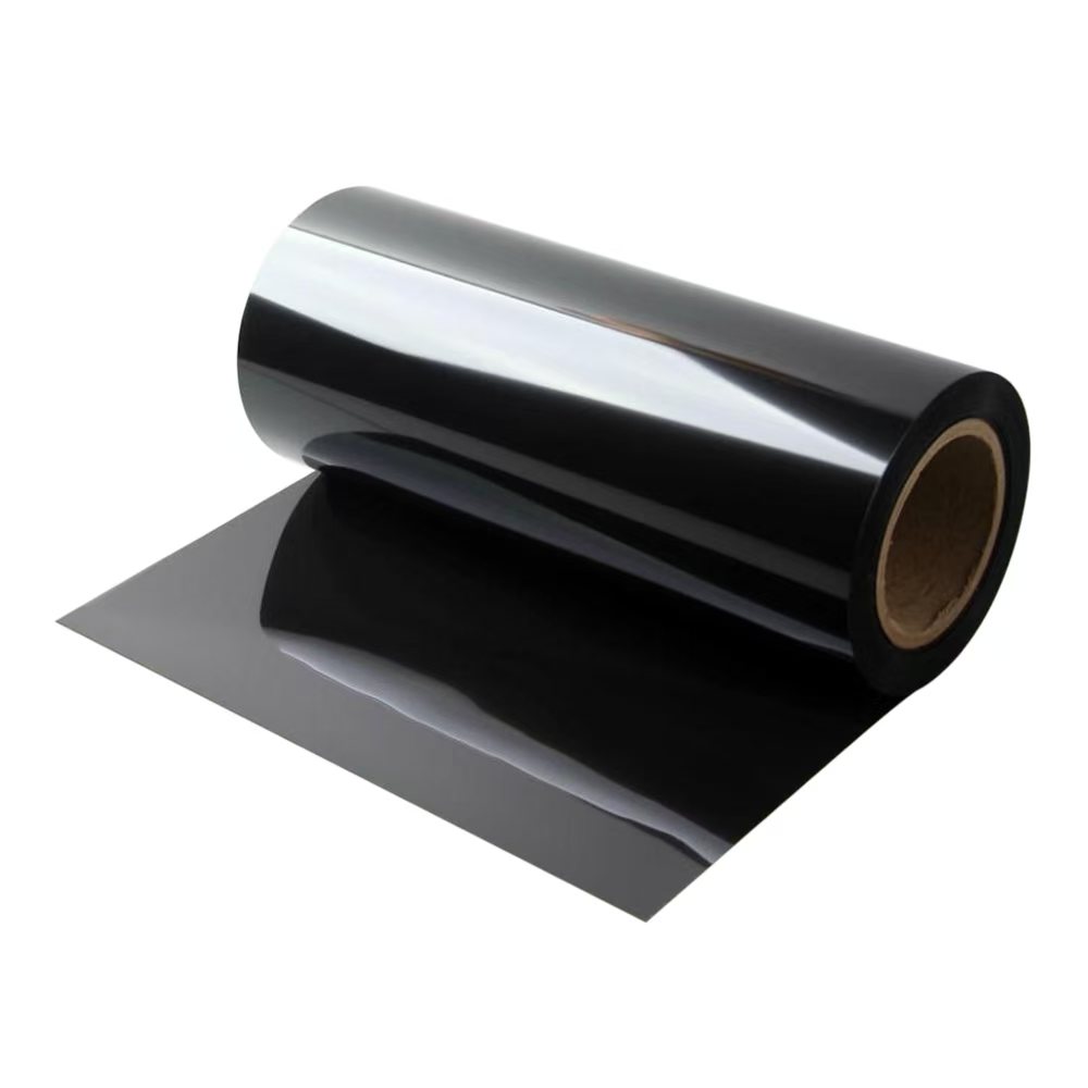 UL94V-0 Flame-Retardant Glossy Black PET Film | 50µm (0.05mm)|selfadhesivefilm.com