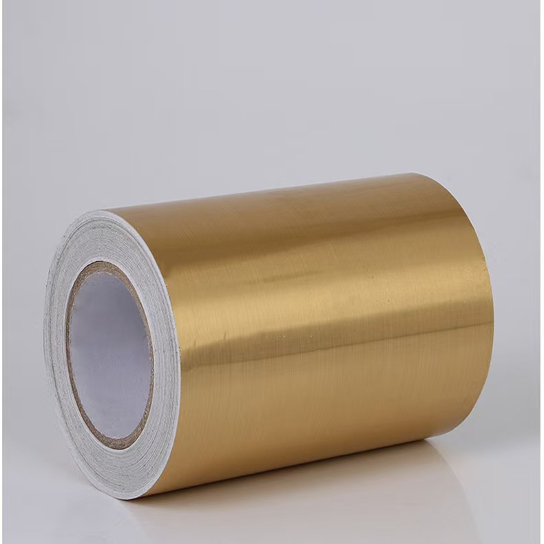 Wholesale Self Adhesive PET Film Silver Brushed Roll|Printable PET sheet with white liner|selfadhesivefilm.com